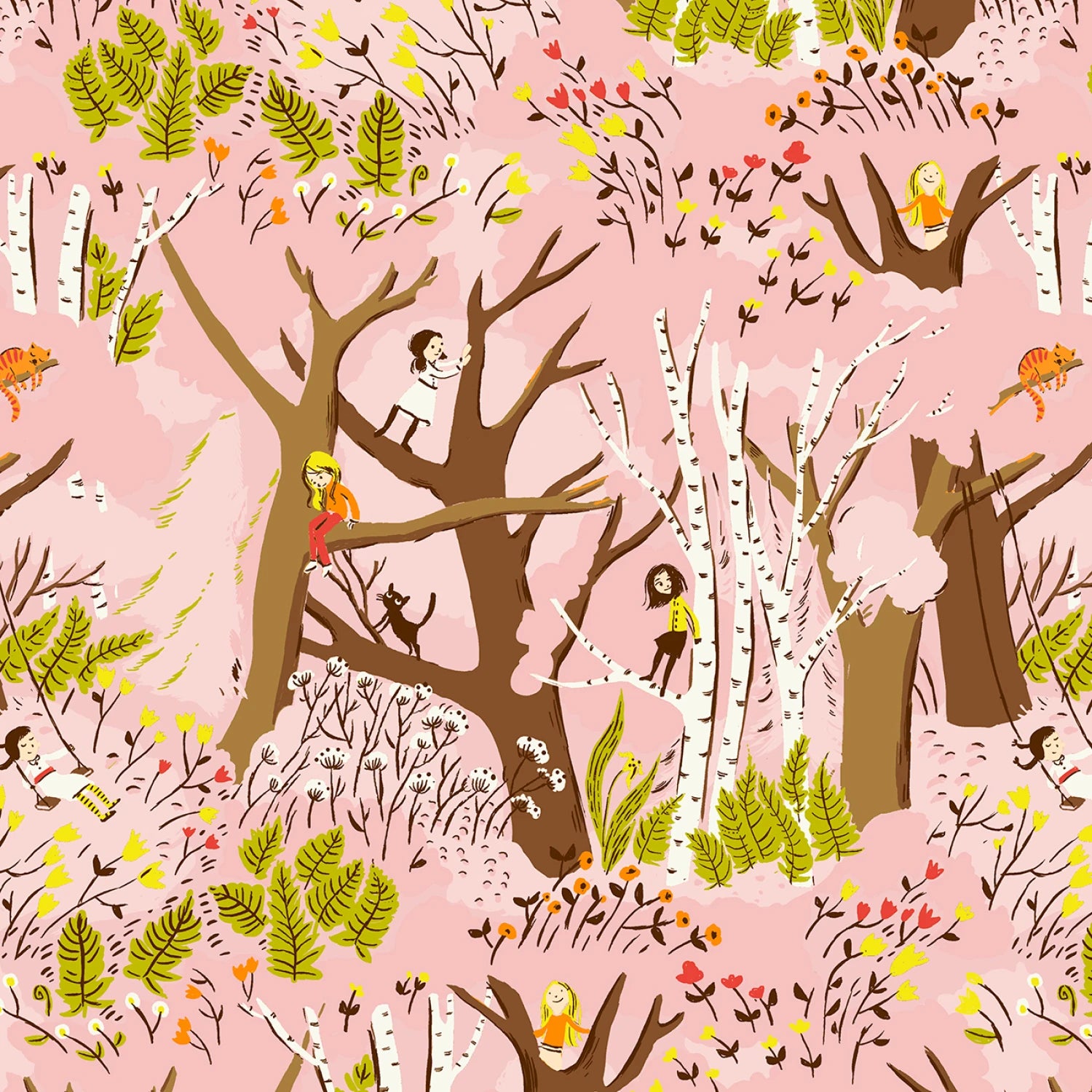 Pink Girls In Trees: Heather Ross