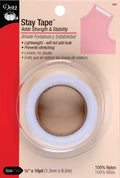 1/2in x 10yd Roll of White Stay Tape