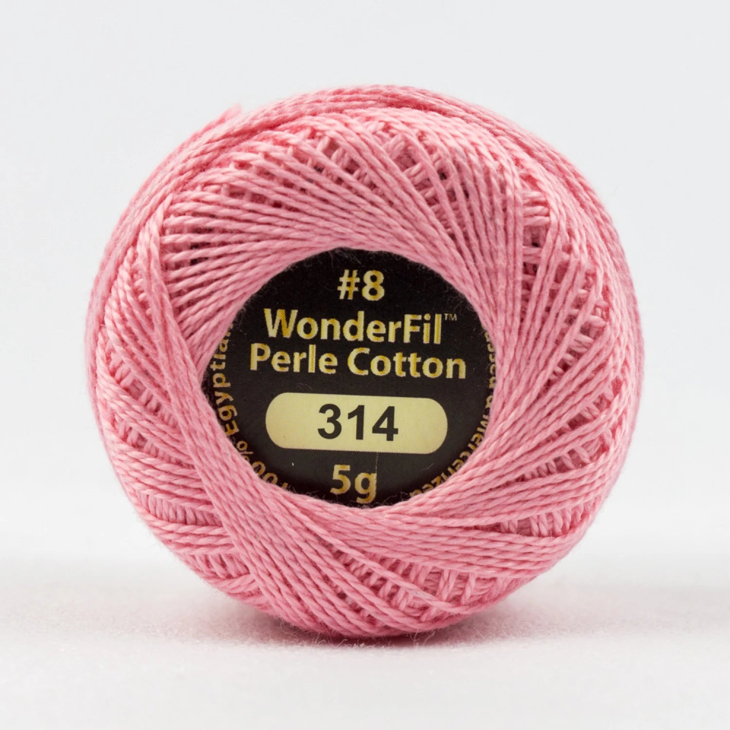Eleganza 8wt 5-Gram Solid Perle Cotton Ball 42yd Sweet Pink