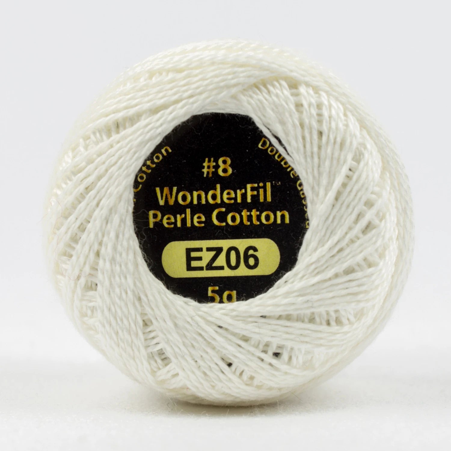 Eleganza 8wt 5-Gram Solid Perle Cotton Ball 42yd Snow Globe
