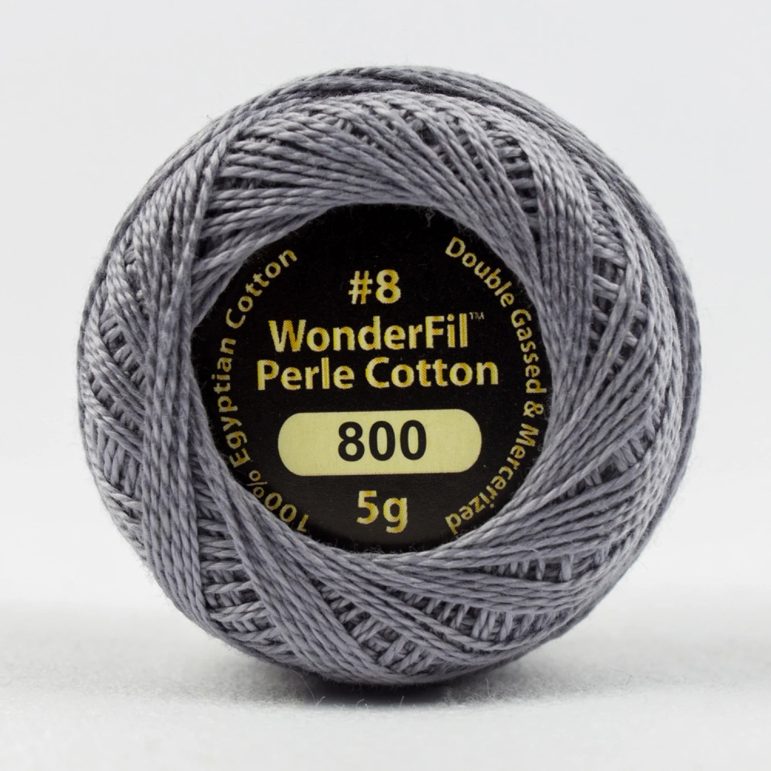 Eleganza 8wt 5-Gram Solid Perle Cotton Ball 42yd Spun Pearl
