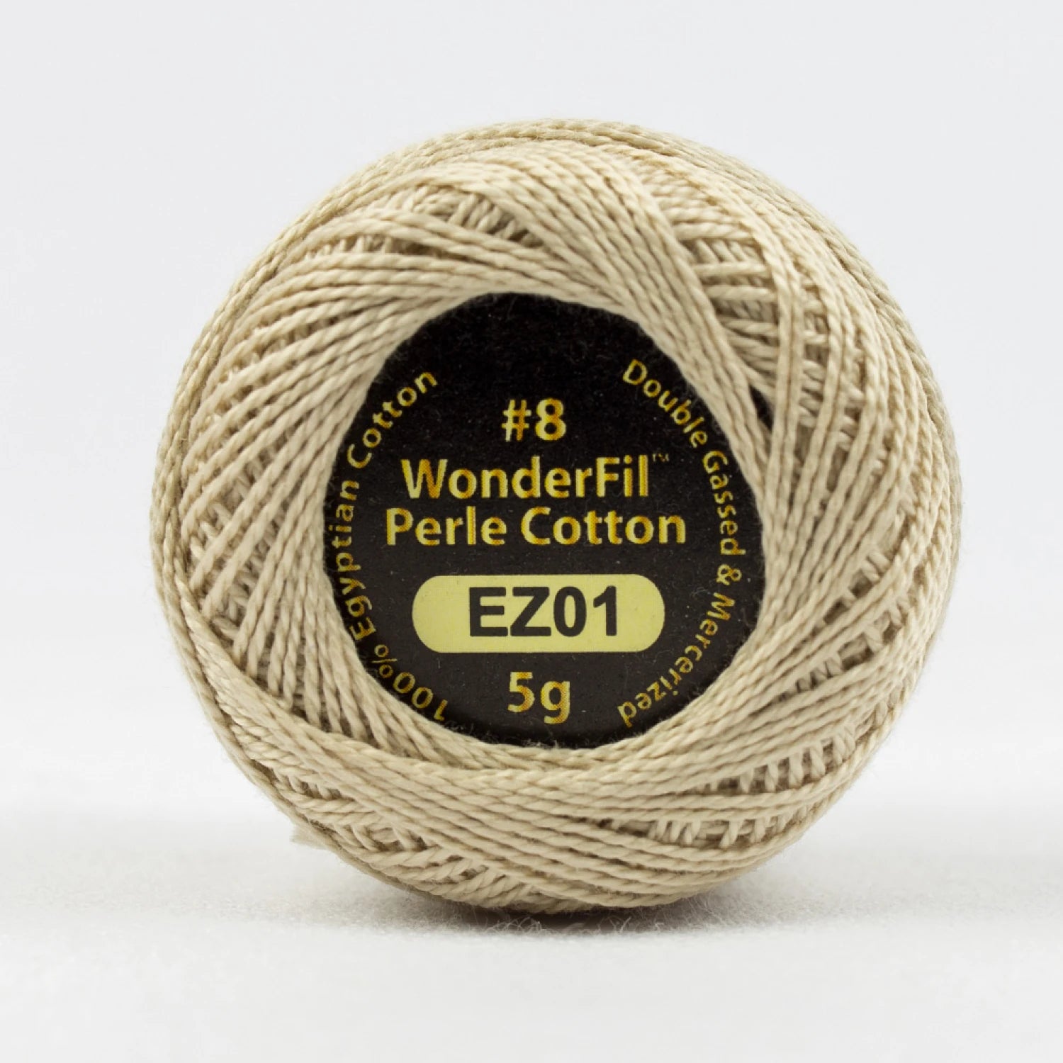 Eleganza 8wt 5-Gram Solid Perle Cotton Ball 42yd Sea Shell