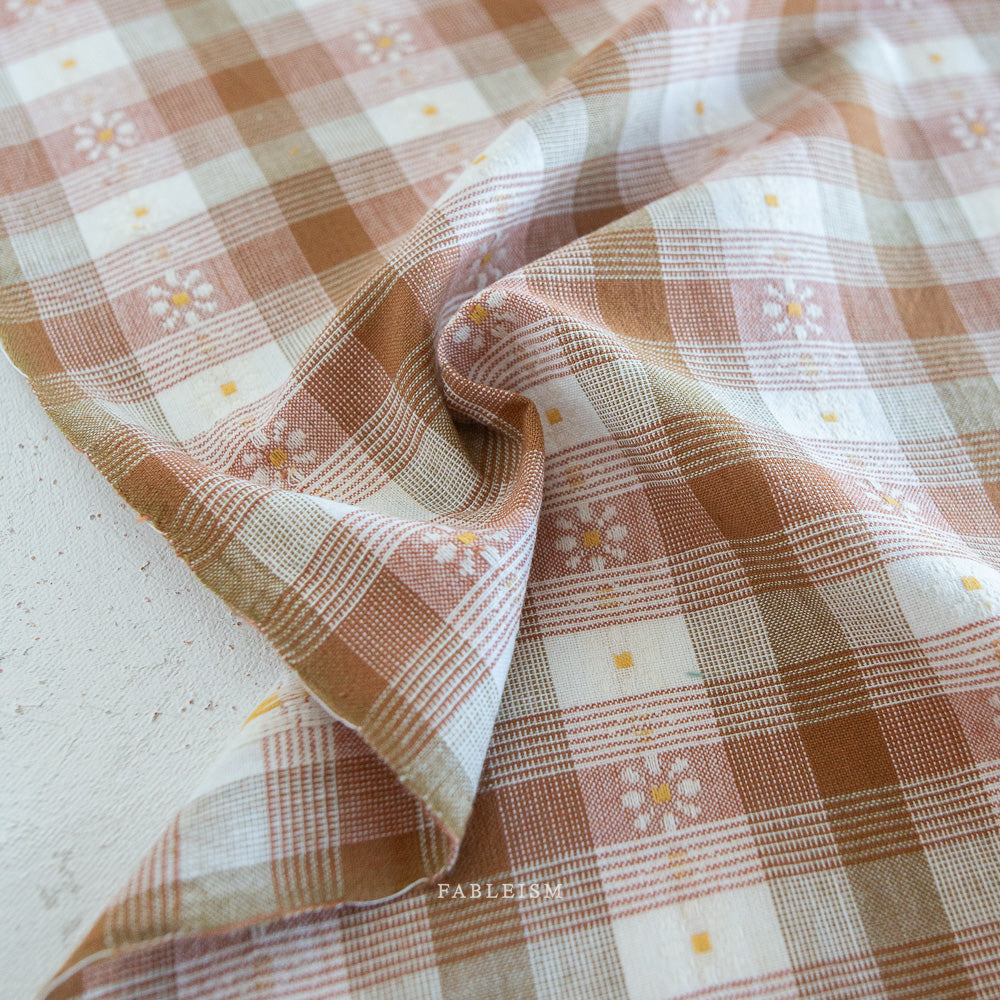 Daisy Plaid in Rose Gold