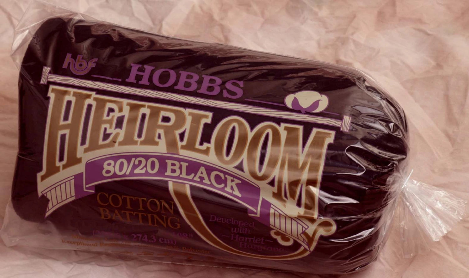 Batting Heirloom Premium Black Cotton Blend 90in x 108in