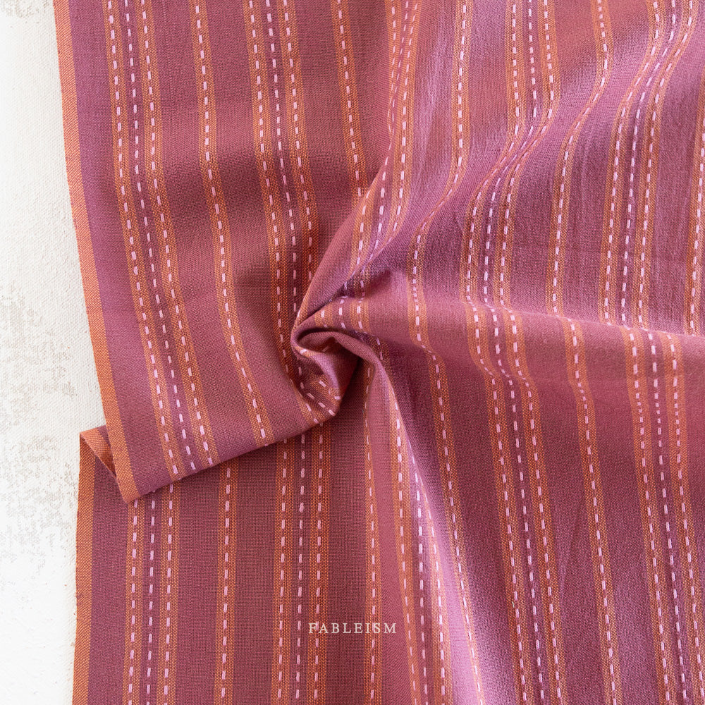 Stitch Stripe in Blackberry (REVERSIBLE)