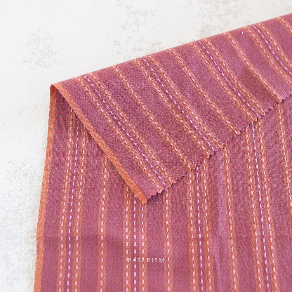 Stitch Stripe in Blackberry (REVERSIBLE)