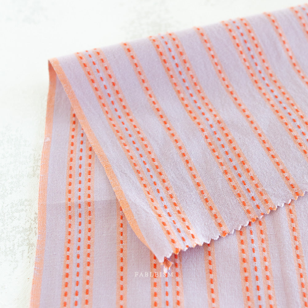 Stitch Stripe in Lavender (REVERSIBLE)