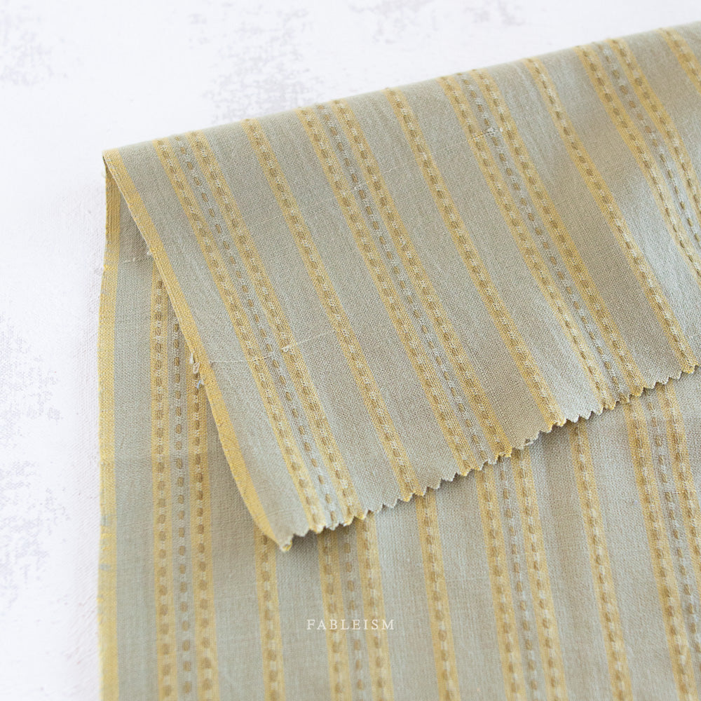 Stitch Stripe in Sage (REVERSIBLE)