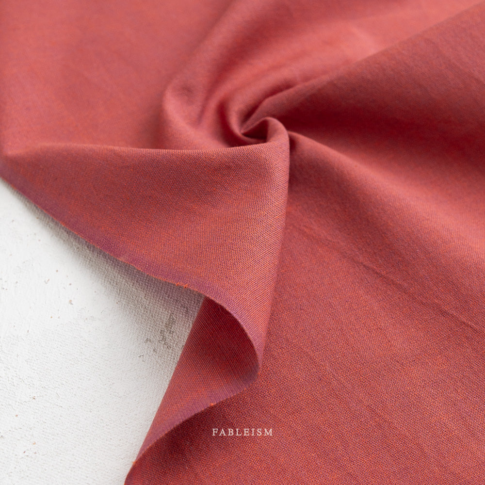 Watercolor Wovens in Red Pear